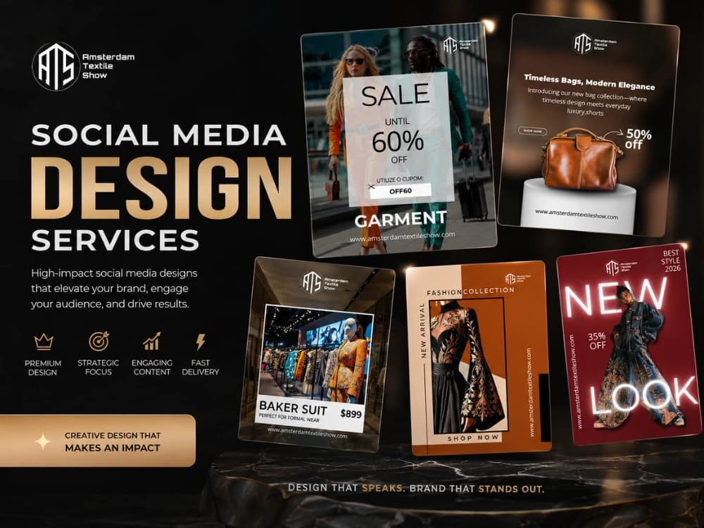 Fashion retail social media designs: sale, new arrival and collection launch posts